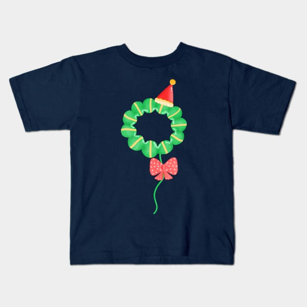 Cute donut balloon Kids T-Shirt by Onanong art design shop.